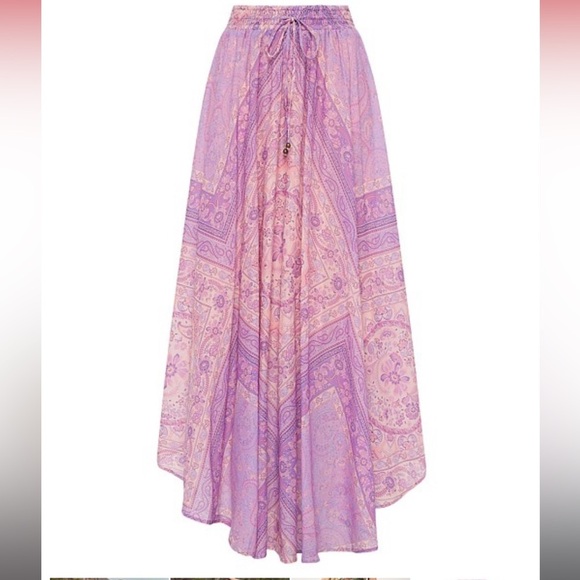 Spell and The Gypsy Collective Farrah Half Moon Skirt Lilac NWT! - Picture 4 of 4